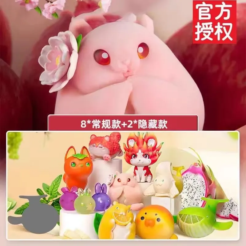 

Genuine Fruit Vegetable Fairy Blind Box Wild Animal Spirit Surprise Box Kawaii Action Figure Guess Bag Caja Ciega Mystery Model