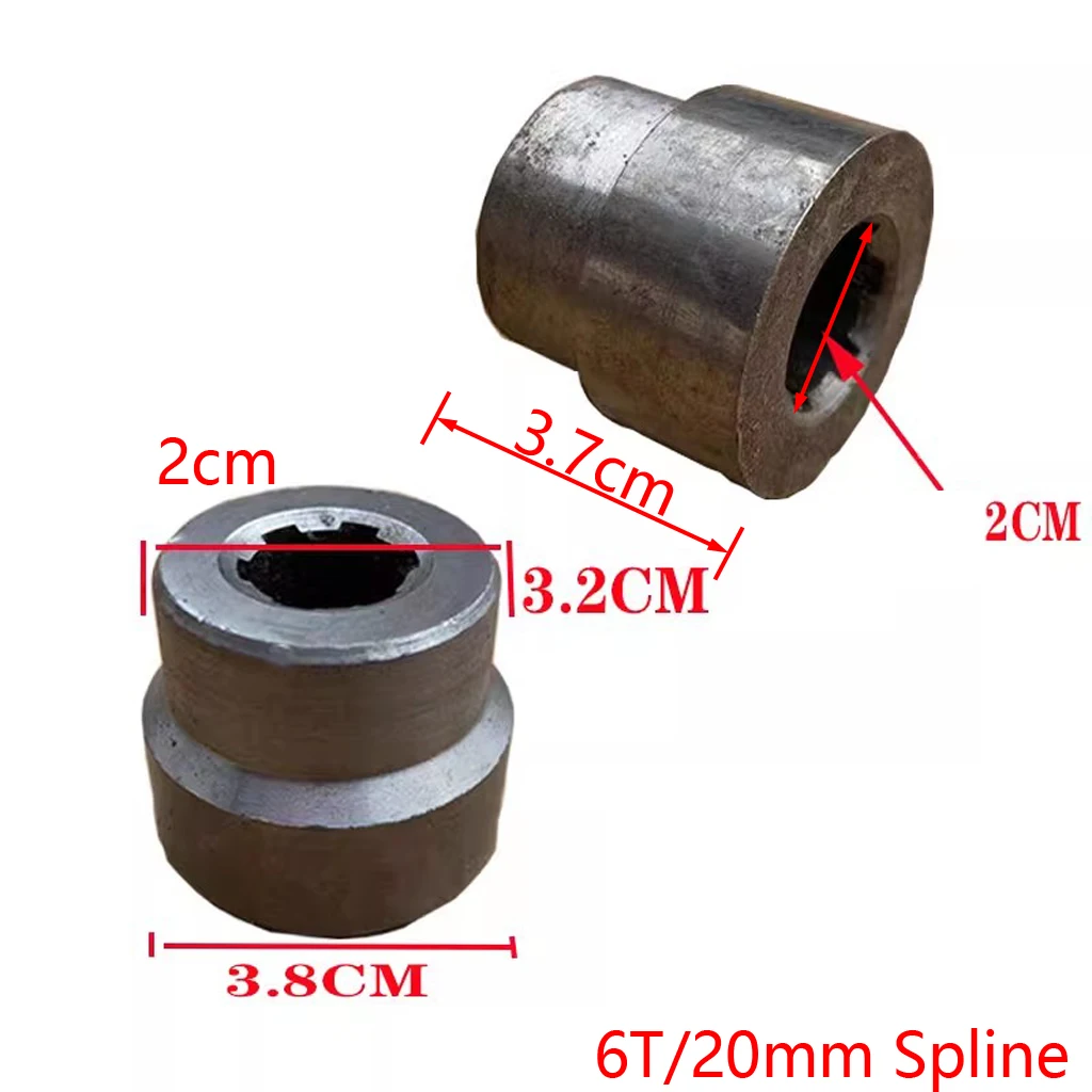 Gear shaft drive spline connector adapter 6T 6 tooth 20mm / 17mm for 110cc 150cc 300cc ATV Quad Tricycle 3 wheeler Spare