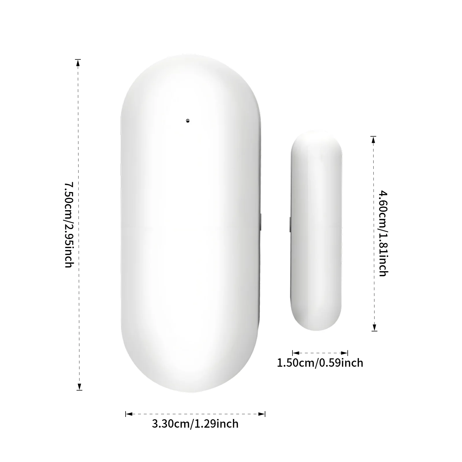 Tuya Zigbee Door Open Detector Works with Alexa Google Smart Life APP Real-time Monitor for Home Security Door Window Sensor