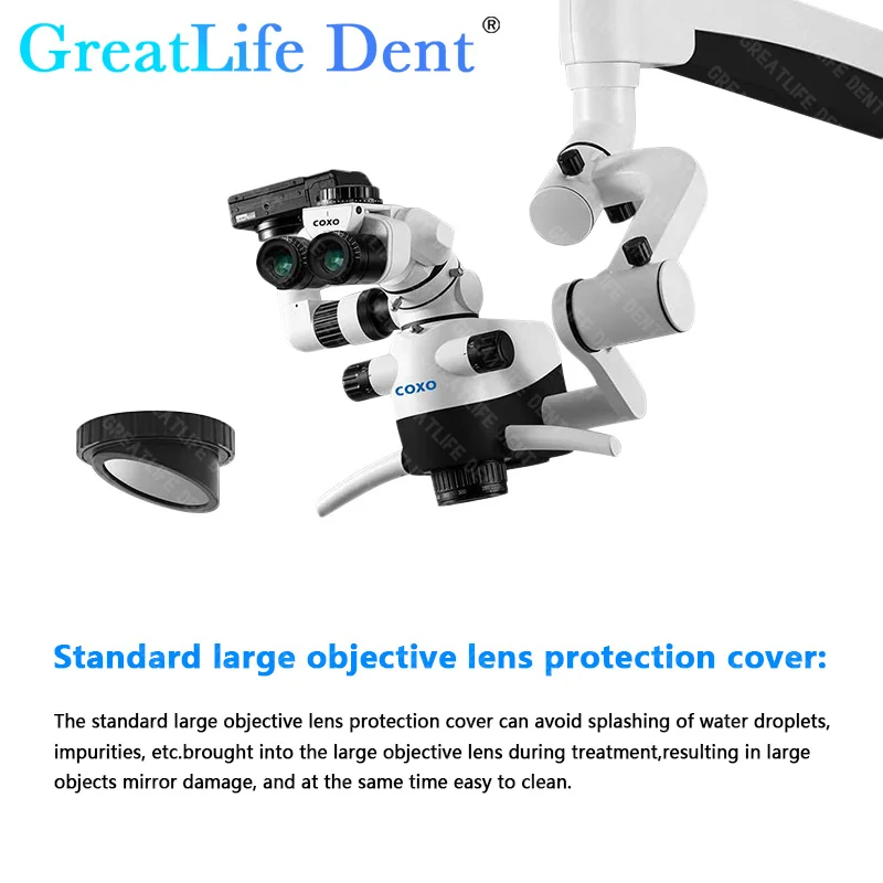 GreatLife-Dent COXO C-CLEAR-1 Microscópio, Sistema Óptico Apocromático Embutido, Câmera Digital Len, 180 ° Ajustável, 100-240V