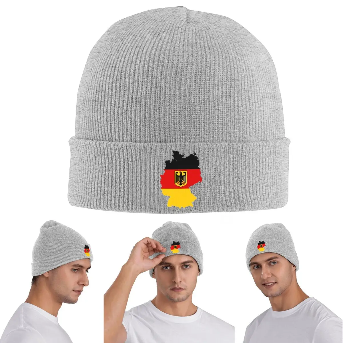 معطف الألمانية من الأسلحة الإمبراطورية العلم الدافئة محبوك قبعة الشتاء متماسكة بونيه قبعة Skullies Beanies الهيب هوب قبعات للجنسين