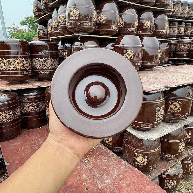 

Universal Ceramic Sealed Lid round Wine Sealing Tool General Purpose Wine Brewing Device Craft Crystal Material Special Cup