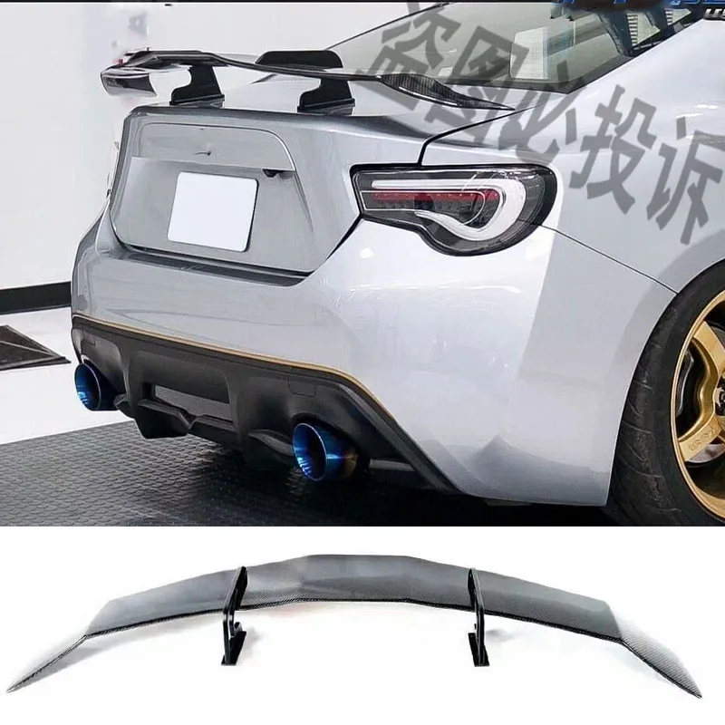 For Subaru BRZ 2013-2020 Toyota GT86 Rear Luggage Lip Wing Calibration Accessories Carbon Fiber Material MAD Style Body Kit