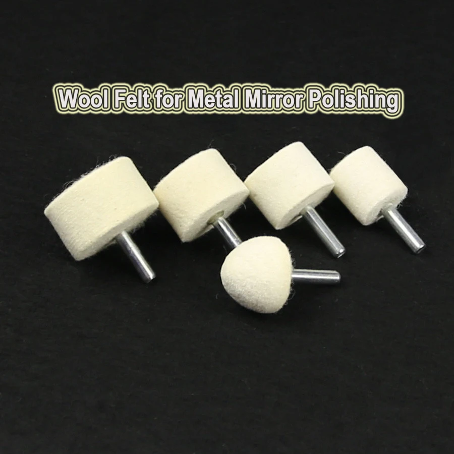 Cabeça de moagem para broca, roda de polimento montada, carpintaria Metalworking, 6mm, 1 Pc