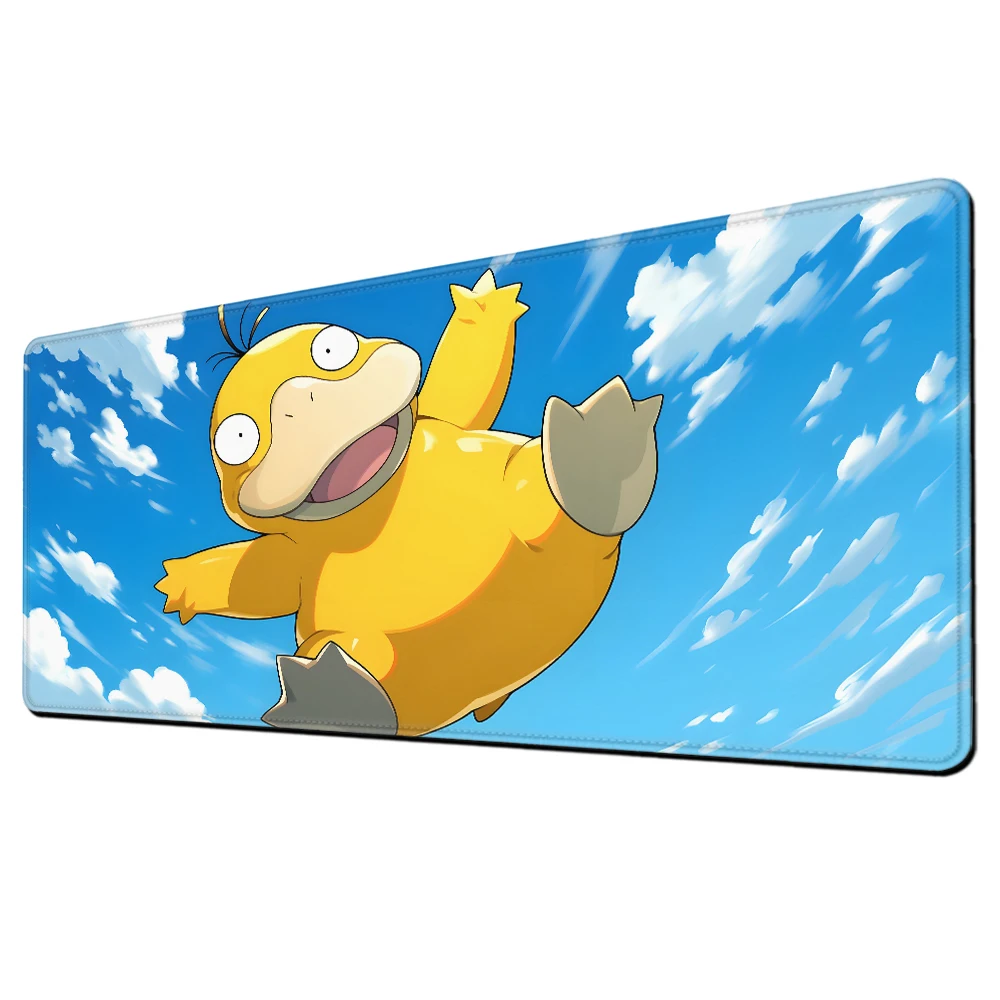 Anime Duck Mouse Pad Large Gamer XXL Keyboard P-pokemon Desk Mat Psyduck Carpet Rubber Tapis Souris Gaming Notbook Pc Mousepad