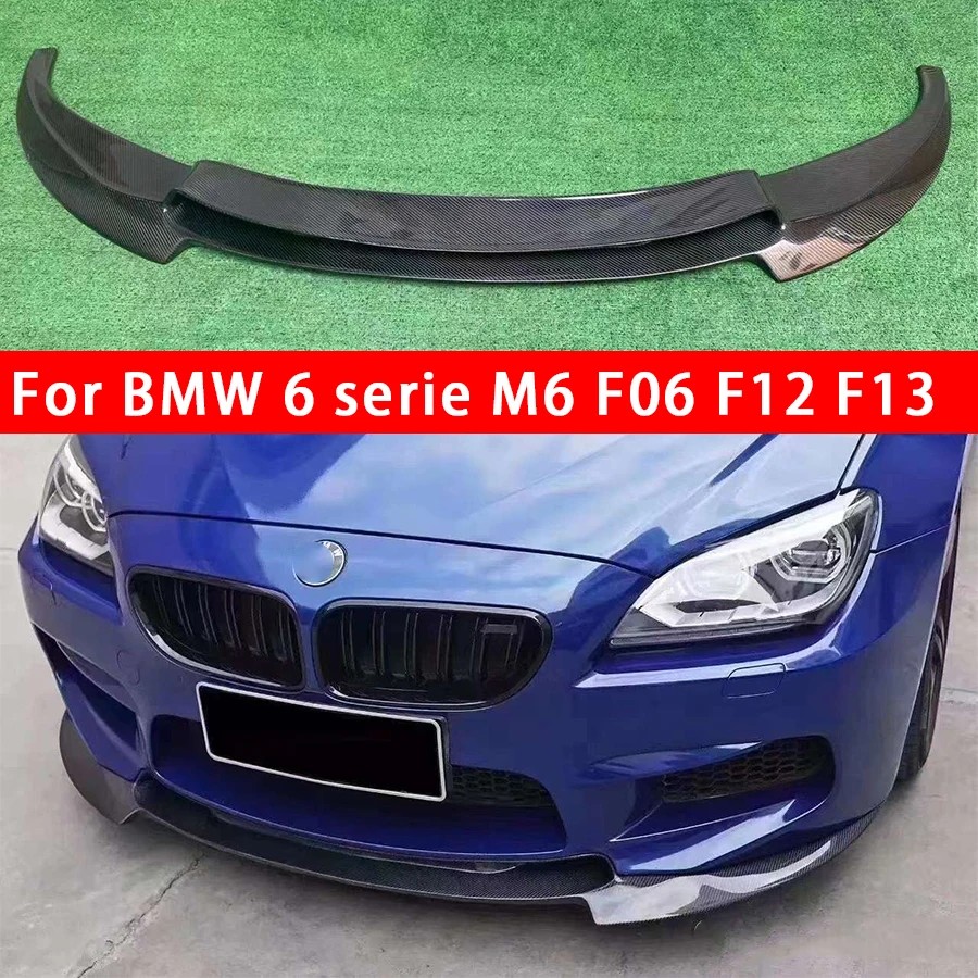 For BMW 6 series M6 G06 F12 F13 Carbon Fiber Front lip Car Front Bumper Diverter Spoiler Diffuser Front lip chin body kit