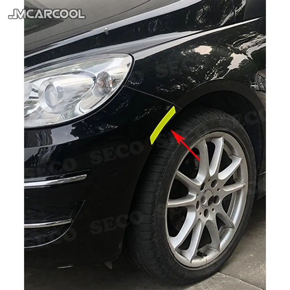 

Car Wheel Rim Eyebrow Warning Strip Stickers Warning Light Reflector Protective Sticker Safety Mark 4 PCS Auto Car styling