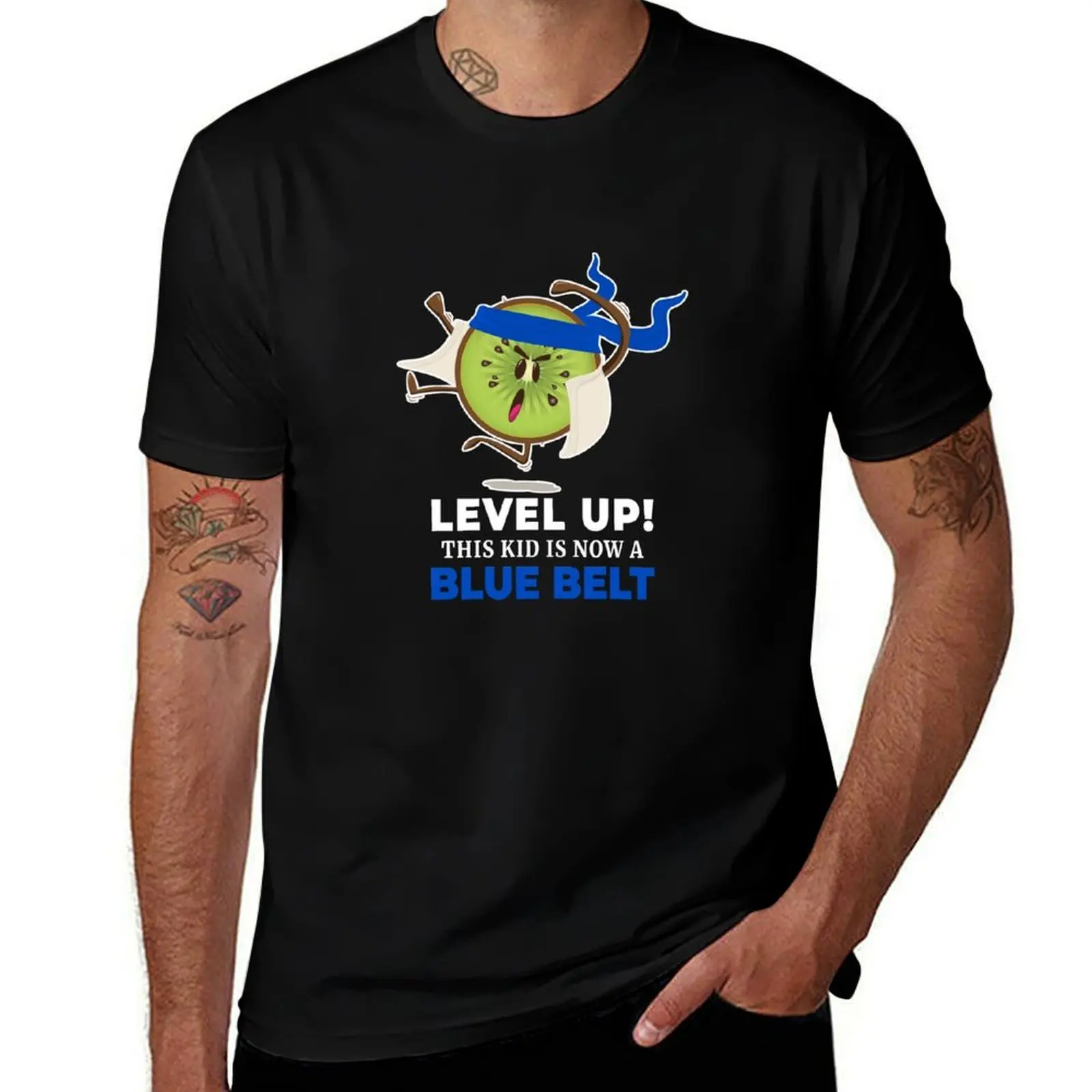Level Up This Kid Is A Blue Belt ideal passing Karate exam T-Shirt Big and Tall Casual T-Shirt