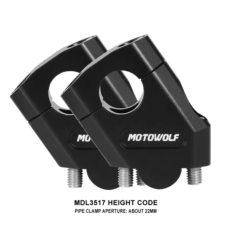 Motorcycle Handlebar Heightening Riser Bar Clamp Mount Fits For YAMAHA FZ6 S2 FZ 6 FAZER MT-07 MT-09 MT07 MT09 MT 07 MT 09 - Image 3