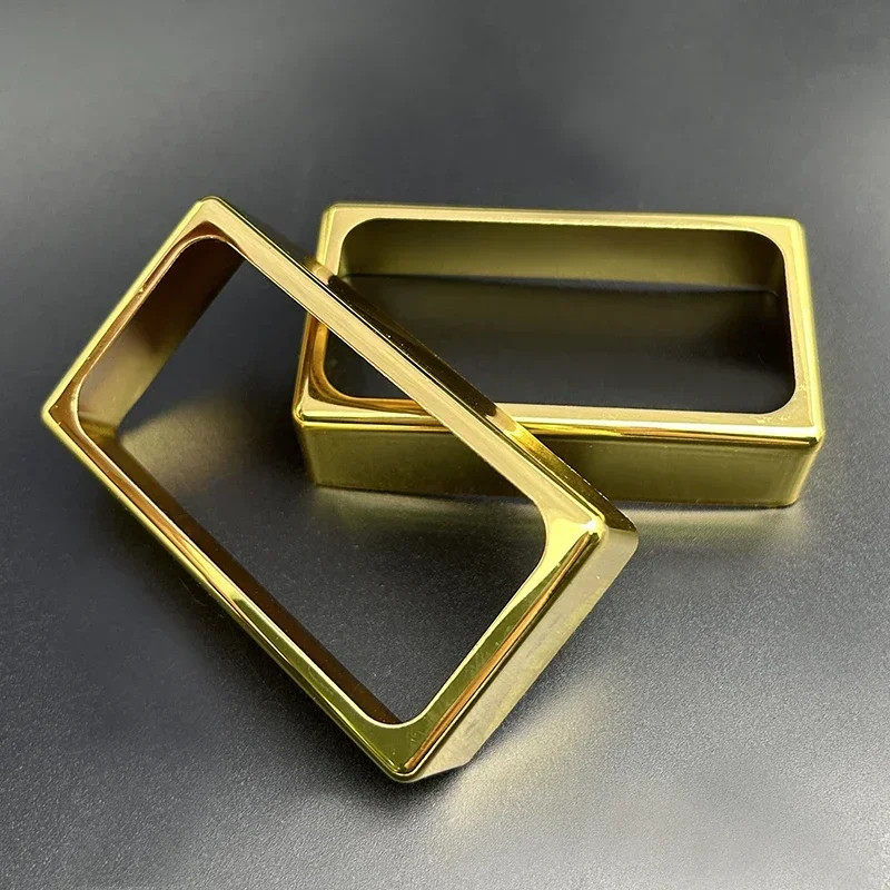 

4Pcs O Shape Brass 70*39MM Pickup Covers /Lid/Shell/Top for Electric Guitar/Metal Guitar Humbucker Covers Chrome/Gold