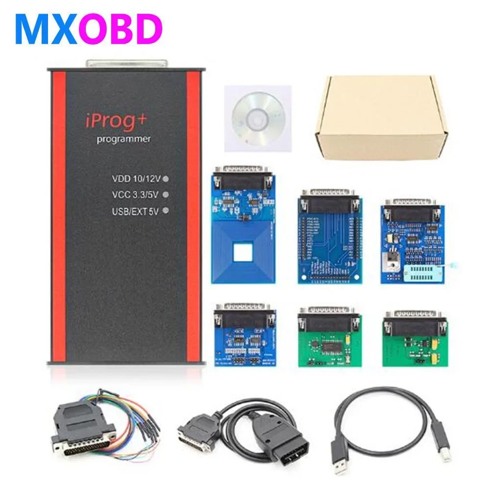 

IPROG Pro V87 Full ECU Key Programmer Iprog+ Eeprom IMMO Car Radio SRS Reset Dashboard Kilometer PK DIGIPROG 3 Carprog