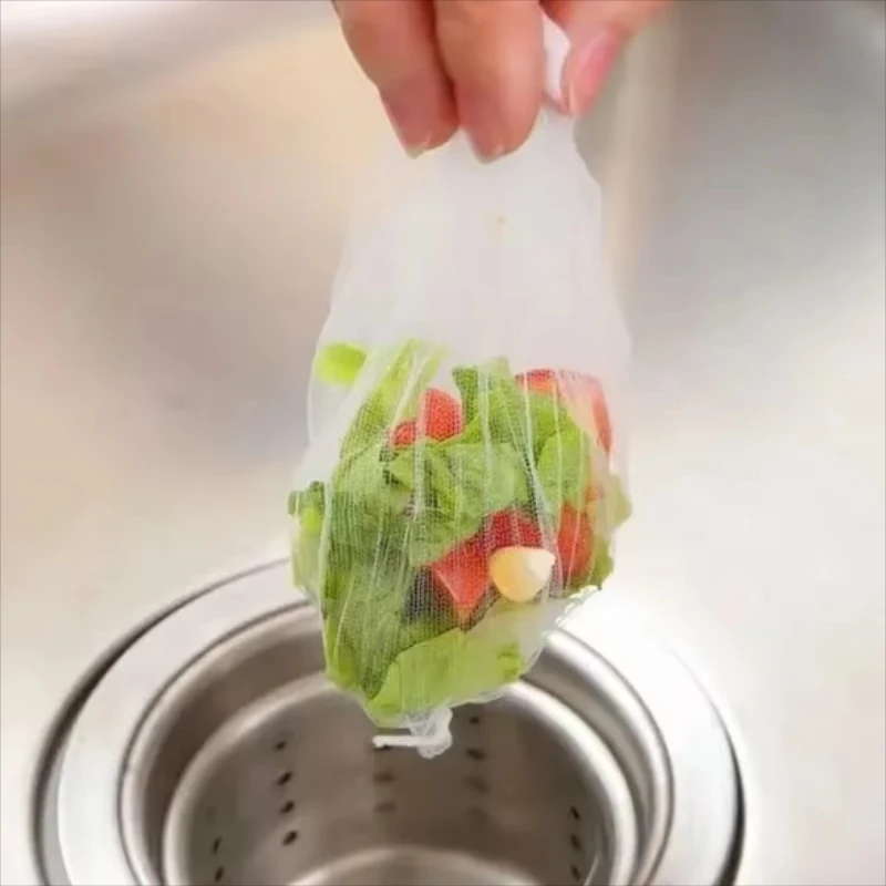 One-time Kitchen Sink Filter; Pool Leakage Grid Bag; Anti-blocking Sink Net for Washing Vegetables; Sink Garbage Net