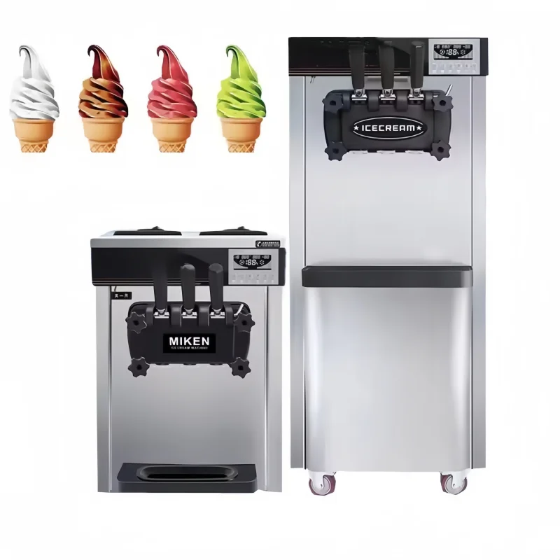 صنع آلة الآيس كريم التجارية الناعمة المتنقلة للبيع من الصين