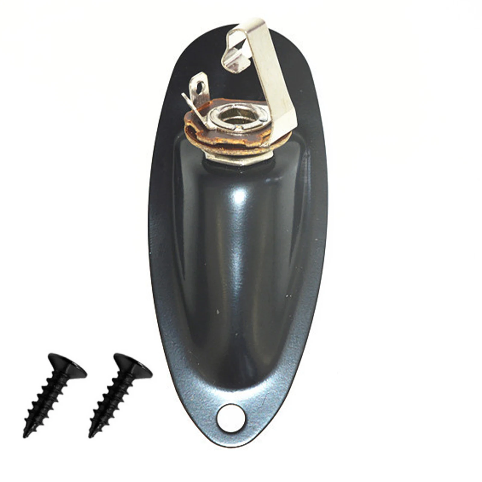 

Металлический 1/4 "лодочный разъем, пластина для электрогитары, звукосниматель, выходной разъем для Fender Stratocaster Strat Style, детали гитары