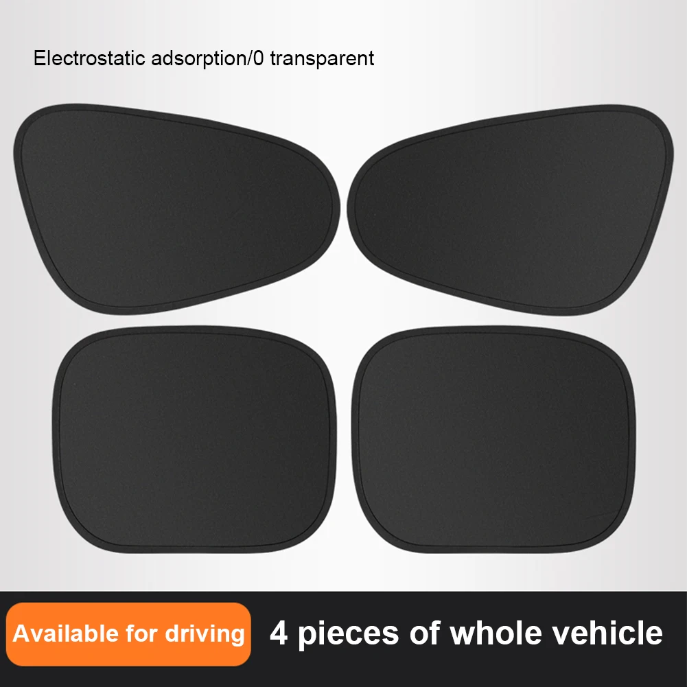 

1 Pair Car Side Window Sunshade Cover Electrostatic Adsorption inside Curtain Hot Shield Screen Anti-Glare Protection