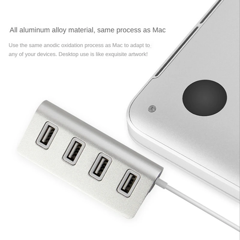 Mini 4 Port USB 2.0 Hub Splitter USB HUB Splitter For Laptop Desktop PC Computer