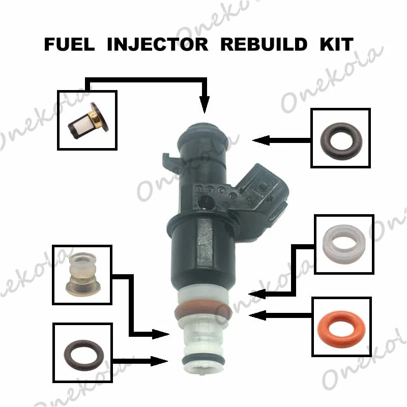 Fuel Injector repair kit Orings Filters for Honda Acura 2.4L 16450-RAD-L61 16450-RNN-A01