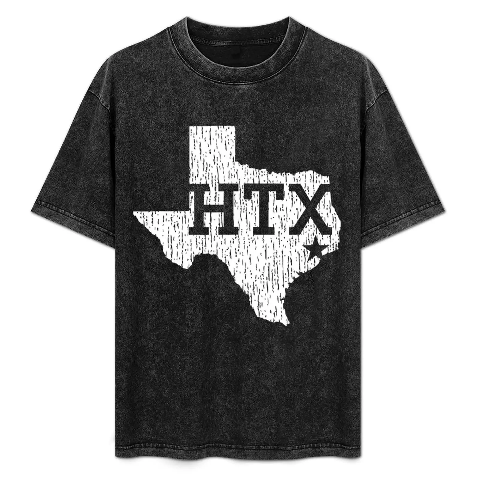 

HTX Houston TX Design W. Texas Silhouette . T-Shirt Holiday Casual Short Sleeve Top