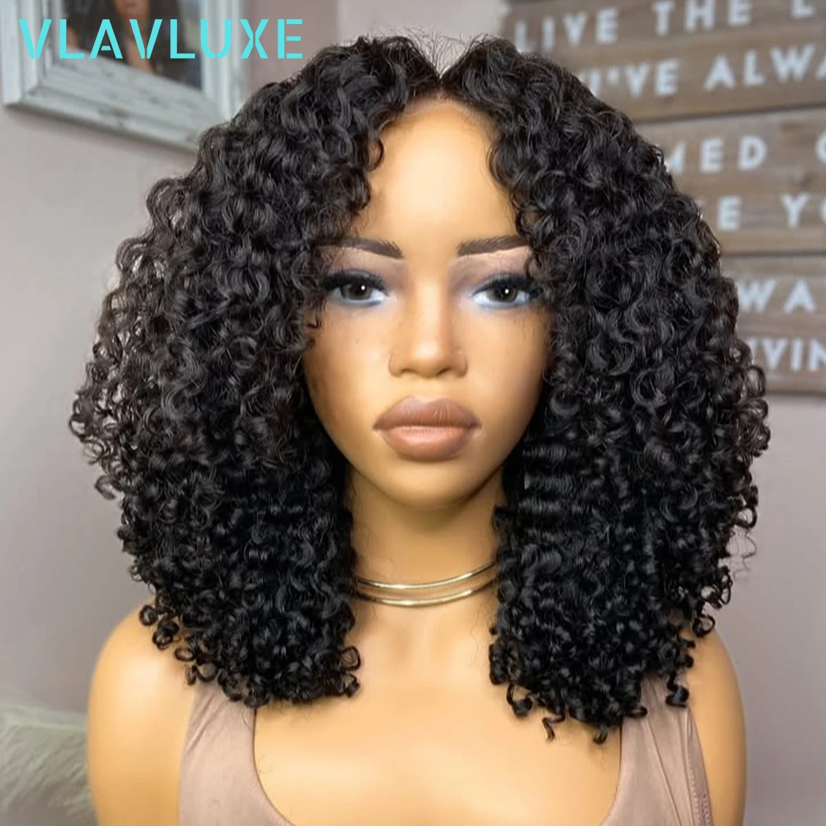 400 Density Glueless Kinky Curly 13x6 HD Transparent Lace Wigs Preplucked Brazilian Original Deep Wave Frontal Wigs Wear And Go