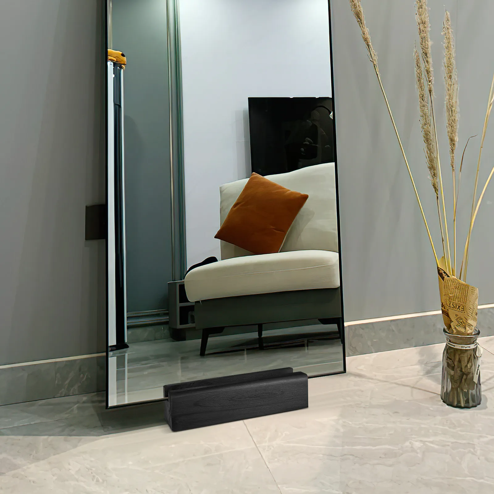 

Anti-Skid Mirror Holder Wooden Floor Stand Multi-Use Fixed Support Durable Home Decoration Household Accessories Display Living