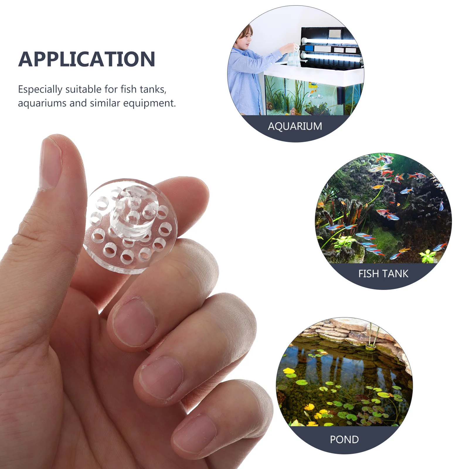 

5Pcs Acrylic Coral Frag Plug Round Transparent Holder Safe Non-Toxic Aquarium Fish Tank Coral Support Reef Rack