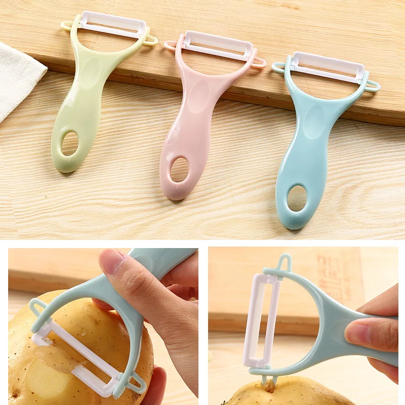 Nordic PP Handle ceramic peeler Peeling Knife Household Fruit Potato Vegetable Peeler Kitchen Kitchenware