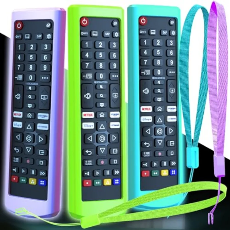 

3Pack Case for LG TV Remote, Glow in The Dark Cover for LG Remote Control for Smart TV, Battery Cover Replacement Sleeve Skin G
