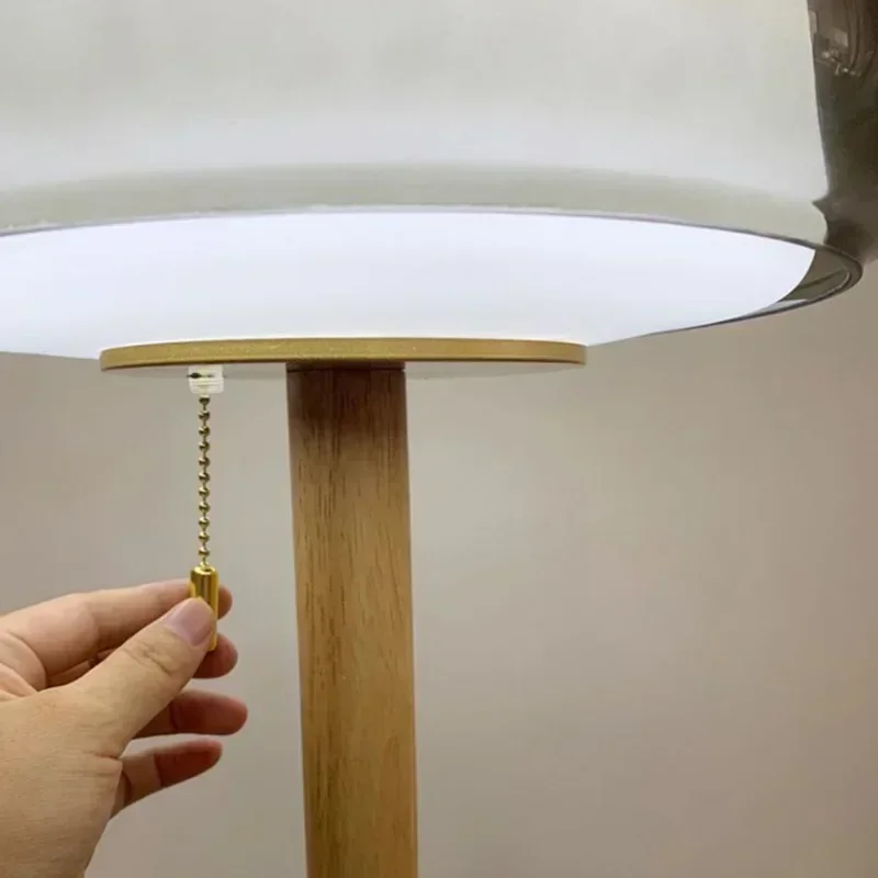 Nordic Modern French High-end Bedroom Bedside Lamp Simple Cream Style Design Room Decoration Study Glass LED Table Lamps