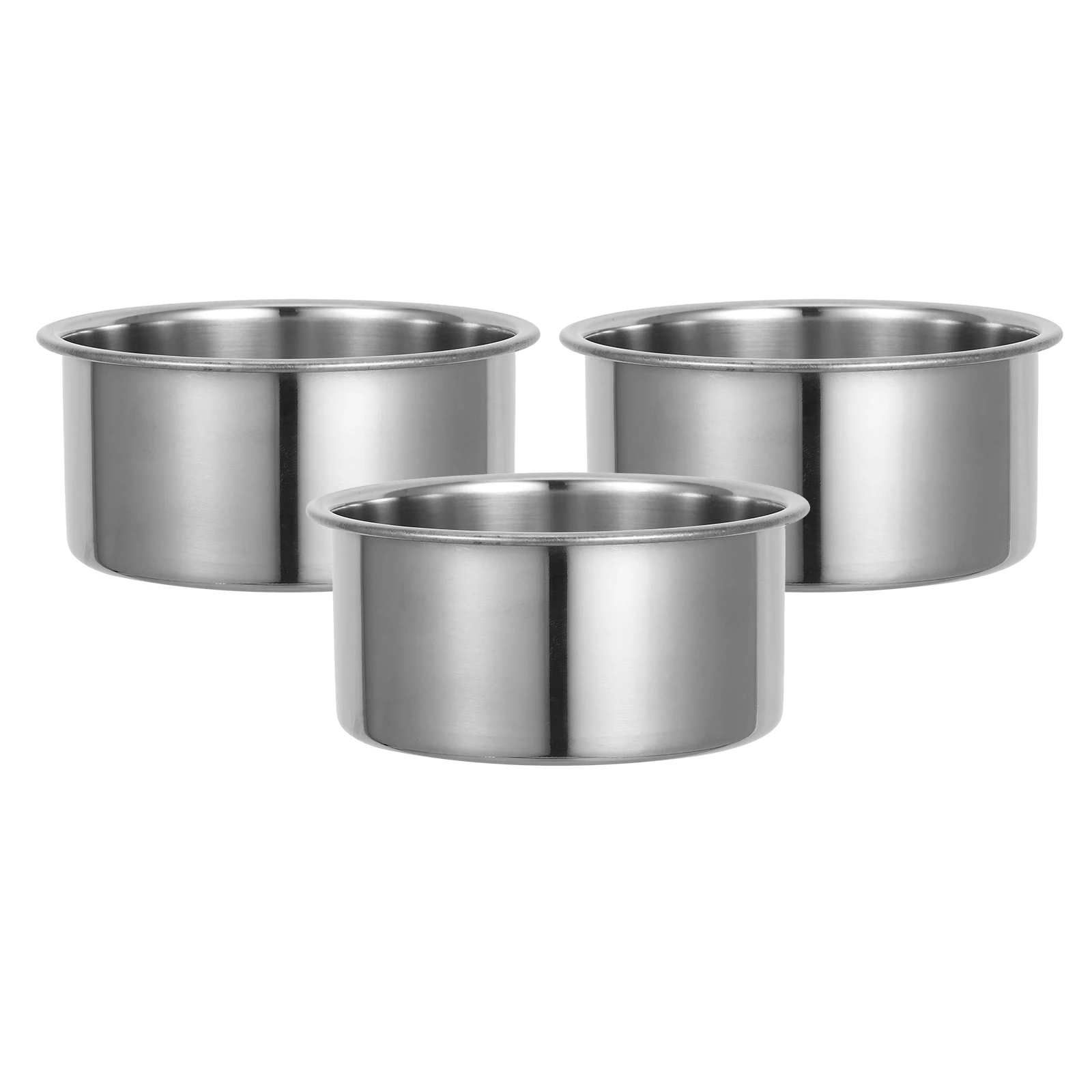 

3 Pcs 4 Inch Stainless Steel Cake Pan Set for Mini Round Cakes Baking Easy Clean Reusable Home Kitchen Restaurant Cafe