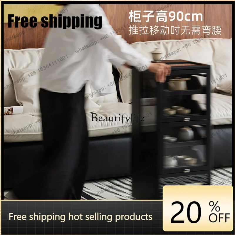JJ Light Luxury Modern Removable Multi-function Drawer Locker Storage Cabinet