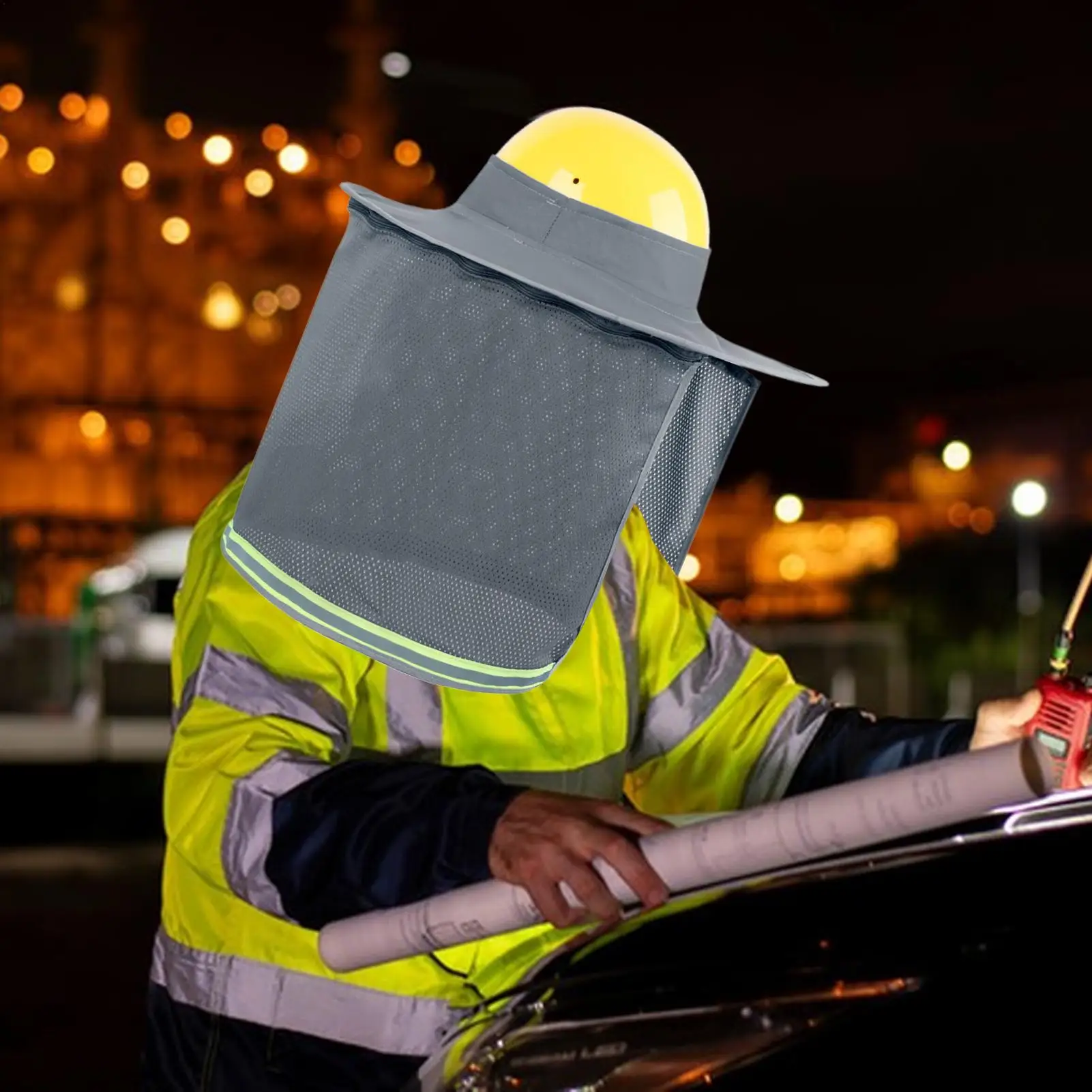 Neck Shield Hardhat Sun Shade Hard Hat Sun Shade Breathable Cooling Workers Safety Helmets Protector For Welding Garden Material