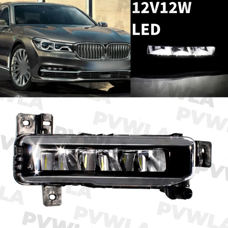 

For BMW 7 Series G07 F45 F46 2019 2020 2021 Right Side LED DRL Daytime Running Light Fog Lamp Light 63177471082