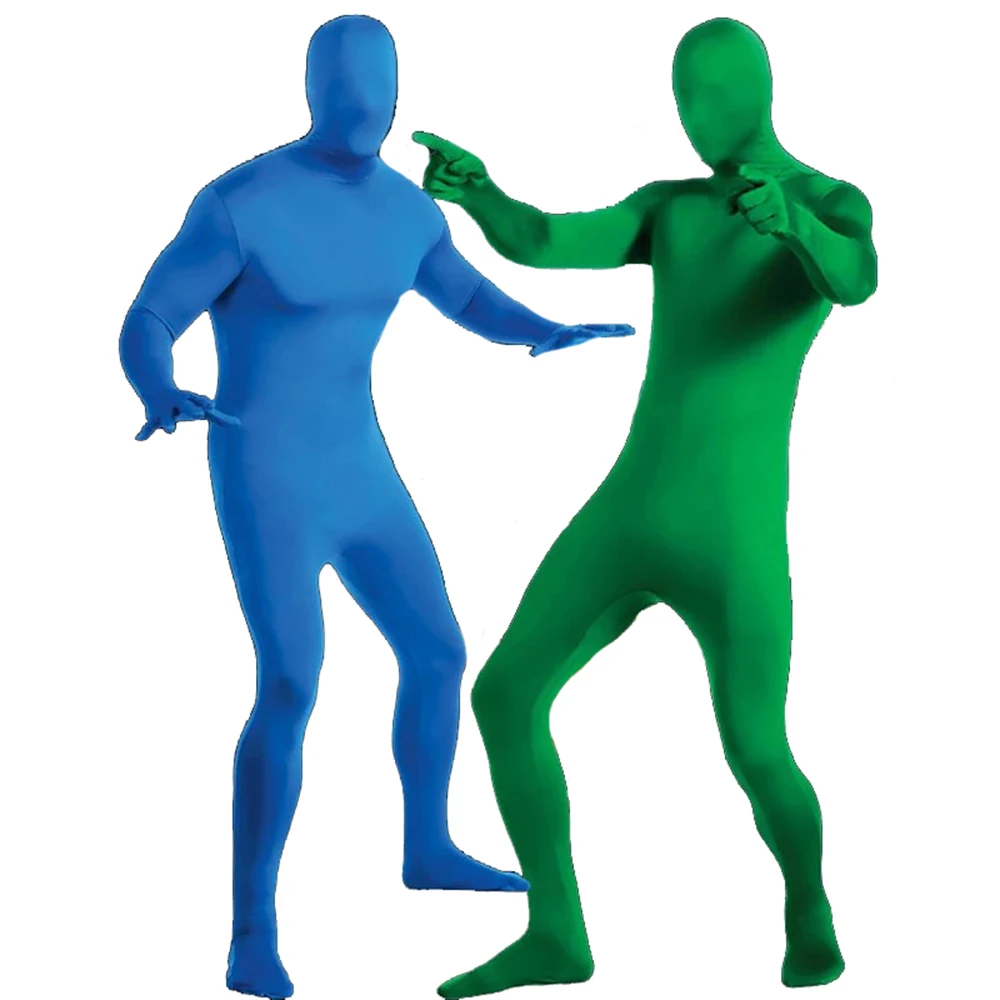 Terno zentai de corpo inteiro apertado para homens e mulheres, traje cosplay de pele, bodysuit adulto, Halloween, carnaval, Onesie invisível