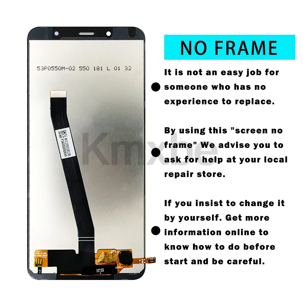 5.45 "LCD dla Xiaomi Redmi 7A wyświetlacz ekran dotykowy Digitizer zgromadzenie z ramką dla Redmi 7A MZB7995IN wymiana wyświetlacza