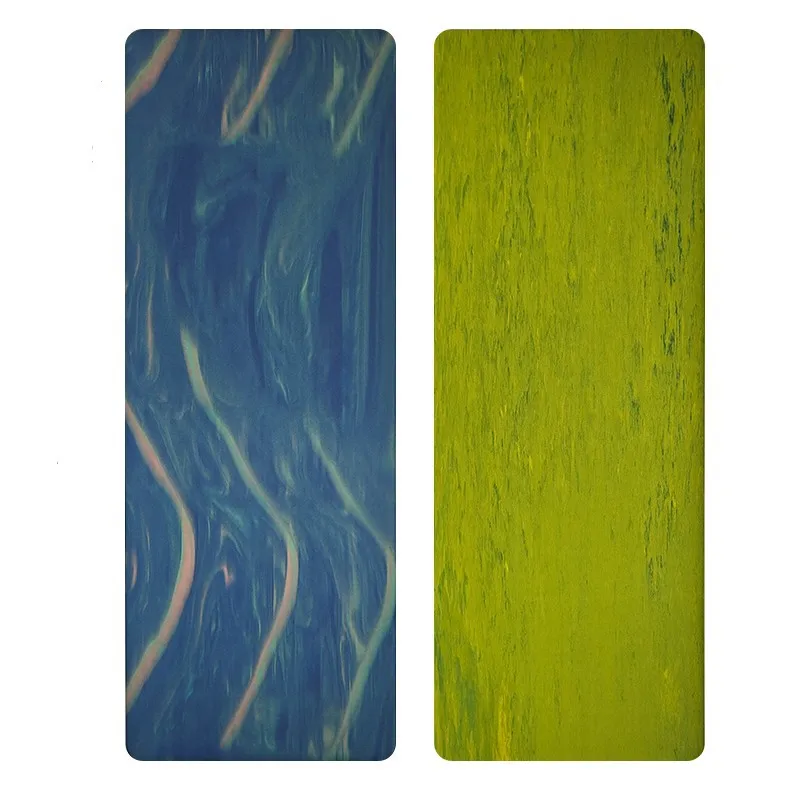 Satin-Finish PU + Natural Rubber Yoga Mat Eco-Friendly / Low Odor / Slip-Resistant in Dry/Wet Conditions / Quick-Drying