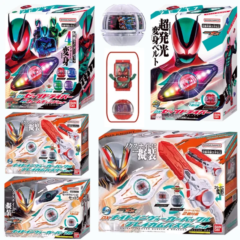 

Bandai Original DX Shin Kamen Rider Zeztz ZZZ Nox Transformation Driver Panel Capsule Collection Role Play Toy Boys Gift