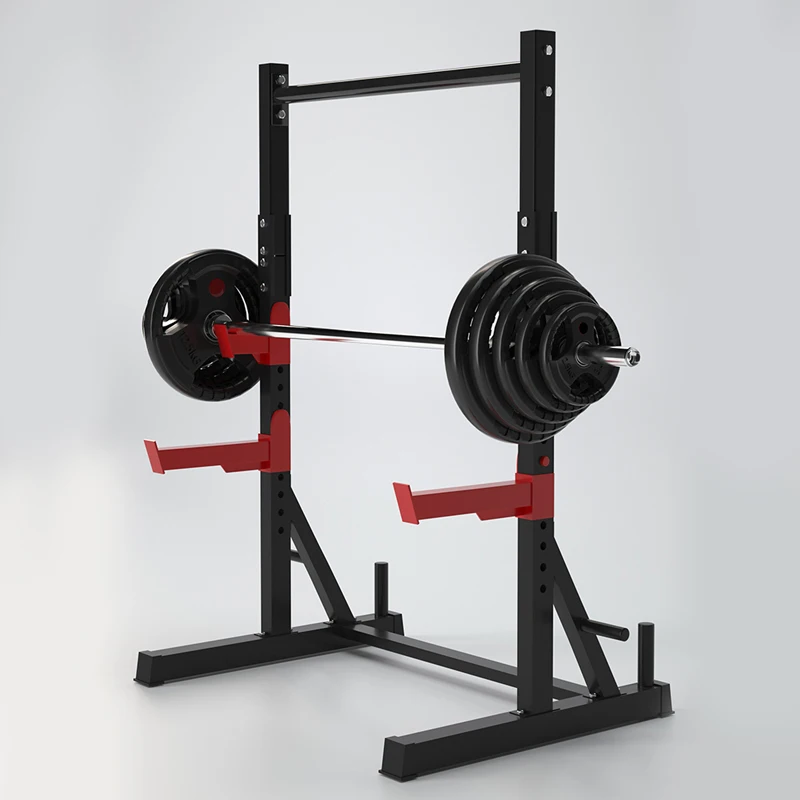Squat Rack Folding Half Frame Squat Rack Adjustable Weightlifting Barbell Rack Gym Equipment