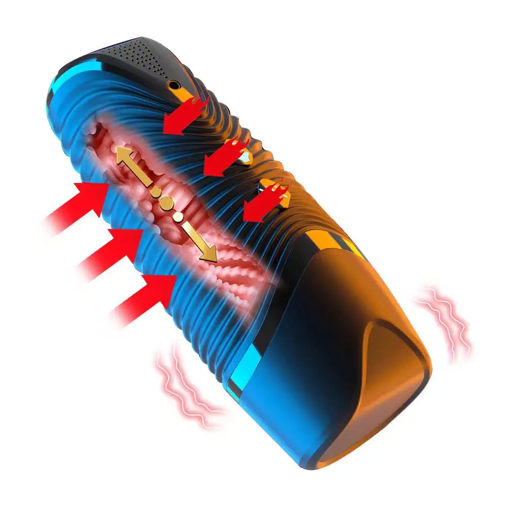 Automatic Male Masturbator Simulated Labia Vagina Intelligent Voice Penis Trainer Bracket Adult Sex Toy For Men Pocket Pussy_voghion.com