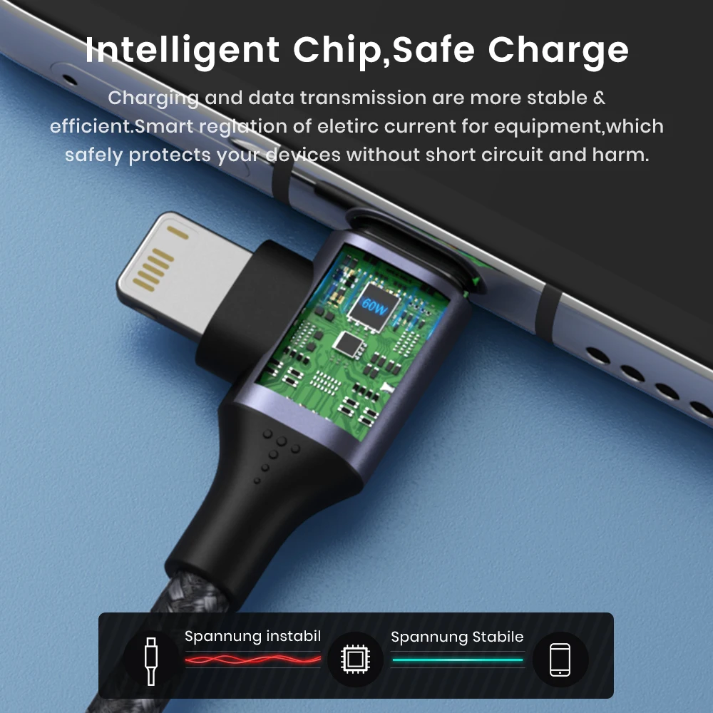 TOPK 2 في 1 USB نوع C إلى USB C كابل آيفون 15 60 واط/3A PD شحن سريع شاحن الحبل لماك بوك Xiaomi سامسونج نوع-C كابل