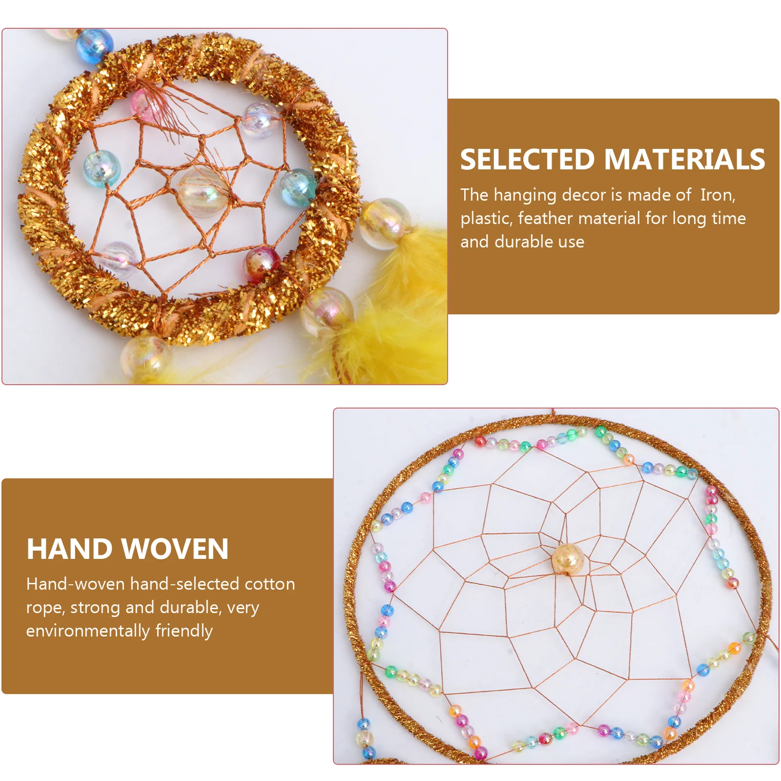 

Hanging Decor Yellow Wind Chime Craft Wall Hanging Ornament Room Decoration Garden Decoration Photo Prop Birthday Gift