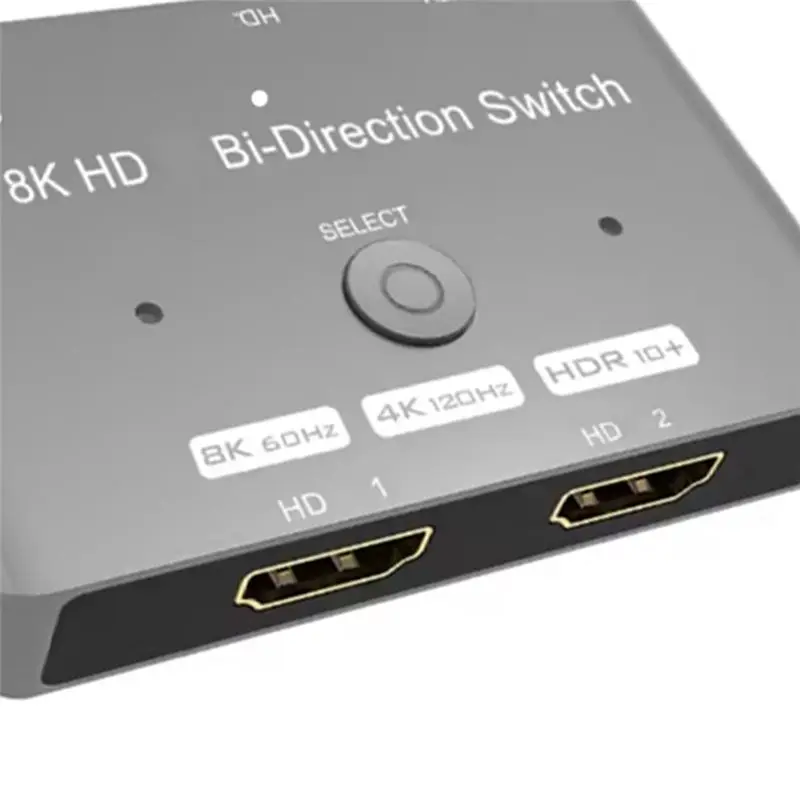 A31T -Compatible Switch 2X1 1X2 8K60Hz 4K120Hz Bidirectional Two-Way Converter Adapter Switcher