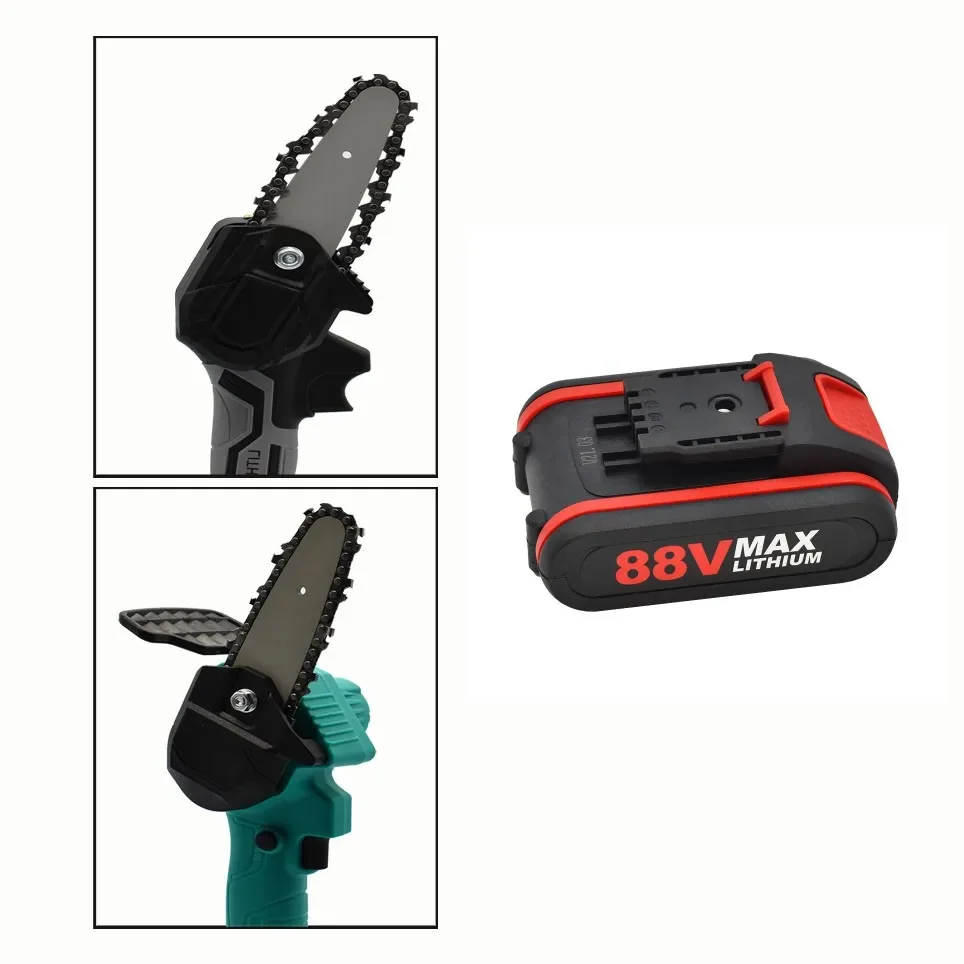 Newest High Electric Pruning Saw Single Hand Electric Saw Logging Electric Chain Saw 18650 rechargeable Battery .88V Battery