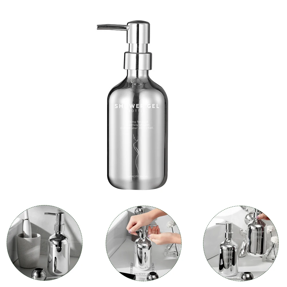 

500Ml Shampoo Replacement Bottle Body Wash Dispenser Empty Lotion Container Pump Bottle For Bathroom Use Durable Material Easy