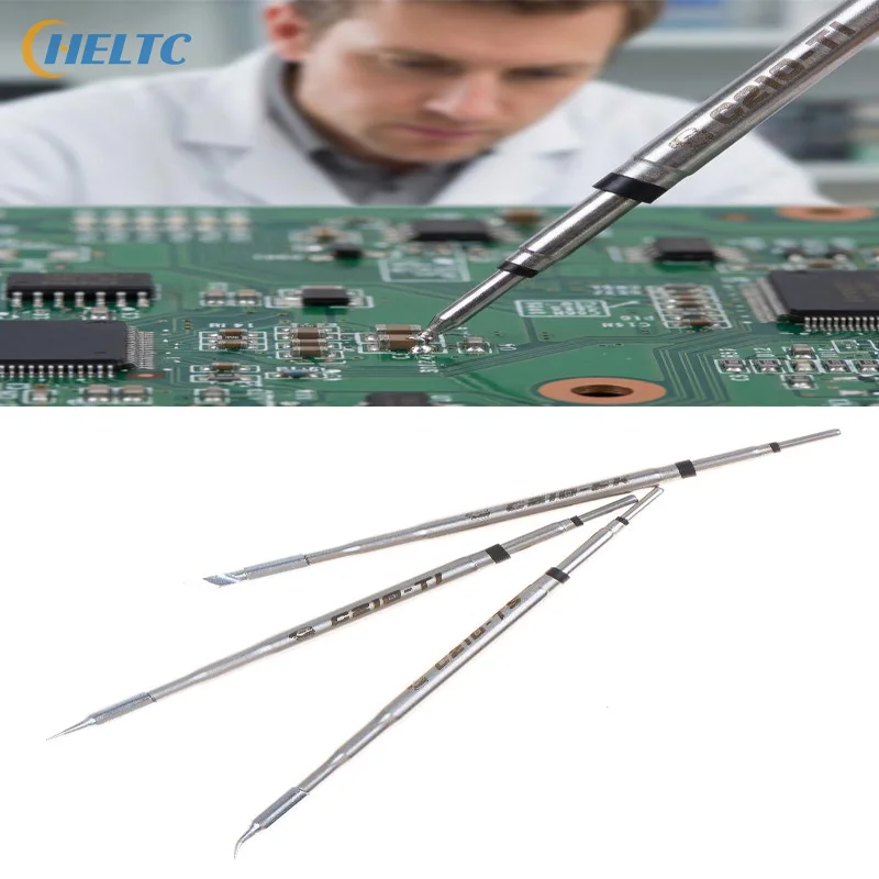 1PCS Silver C210 Sereis Soldering Iron Tips C210-TS/TI/SK Replace Tip Universal Compatible T210 Soldering Station Welding Tools