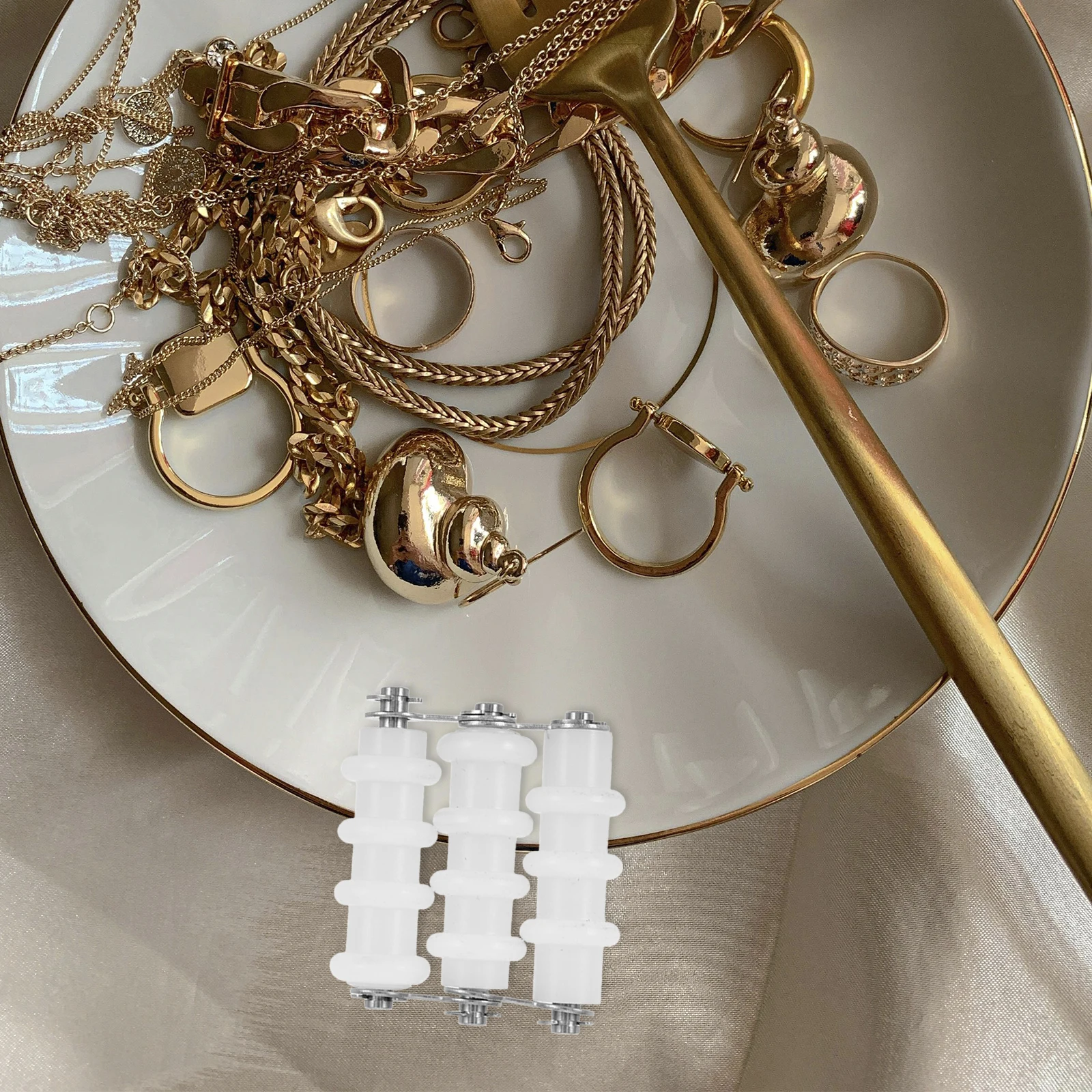 

Silver Wire Straightener Tools for Jewelry Making Straightening Machine White Plastic