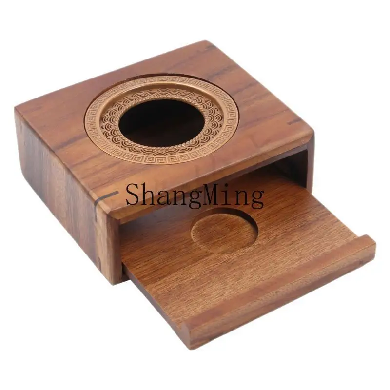 

PYH new walnut warm tea table heating tea warmer base candle boiling warm tea stove to keep roasted