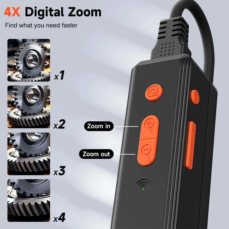 كاميرا WiFi Borescope 3.9 مللي متر 8 مللي متر 1080P لنظام iOS/أندرويد اللاسلكي المقاوم للماء المنظار سبليت تصميم كابل صلب لأنابيب التفتيش #5