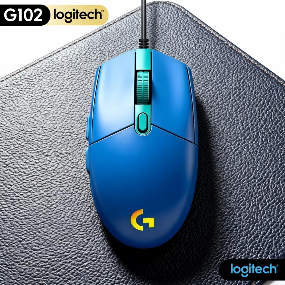 Logitech G102 Wired Gaming Mouse,Gentle Breathing RGB Light,Comfortable Visual Experience For Overnight Gaming Session