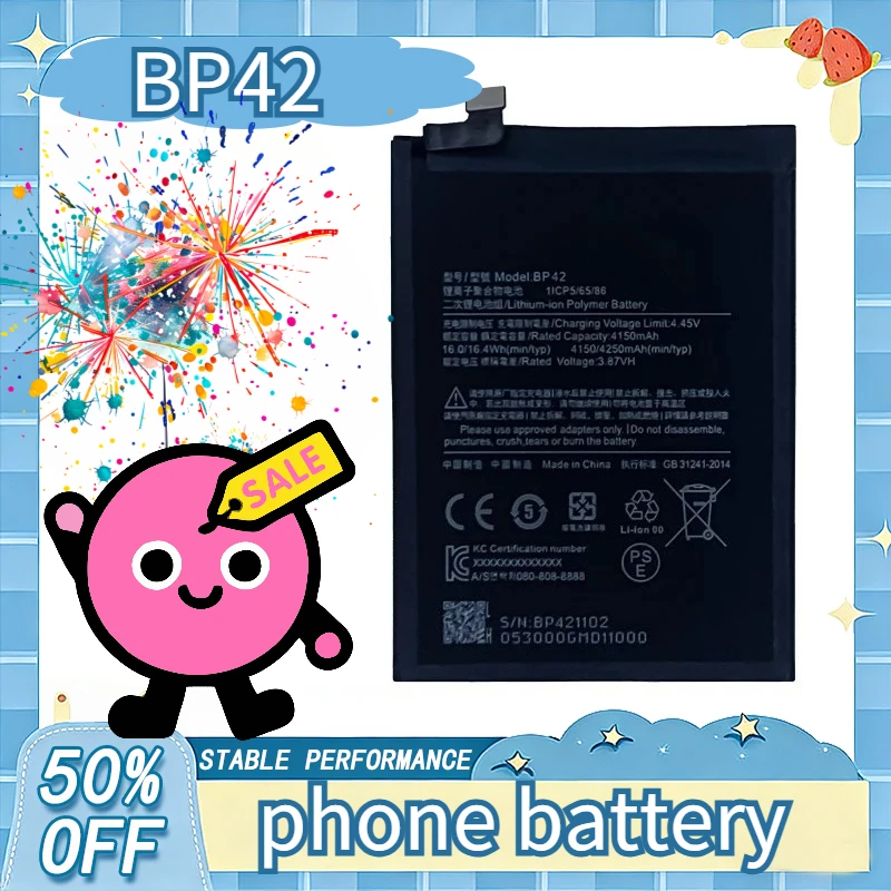

4250mAh BP42 Replacement Mobile Phone Battery For Xiaomi Mi 11 lite 11Lite Batteries