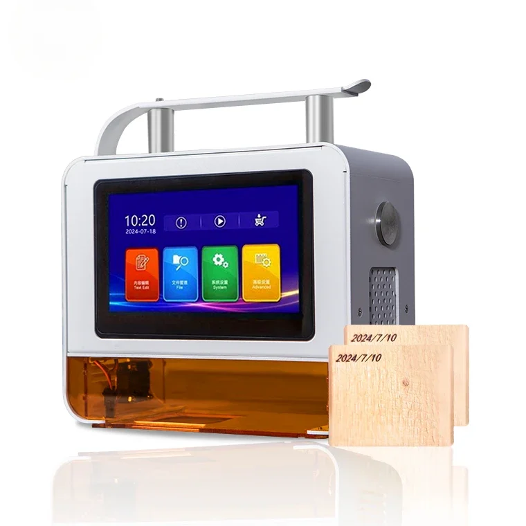 Wholesale Small Handheld Bar Code Laser Marking  Engraving Machine Portable Date Logo Batch Number Packing Bag Coding Machine